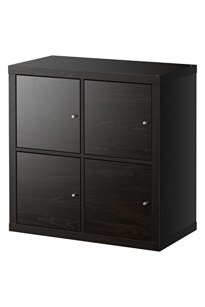 IKEA açık raf ünitesi, venge, 77x77 cm, kapaklı