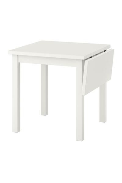 IKEA katlanır mutfak masası, beyaz, 2-4 kişilik, katlanabilir, 74/104x74 cm