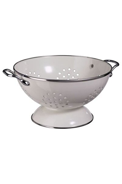 IKEA Çelik,emaye Süzgeç 22 Cm Beyaz Renk Süzgeç,kevgir