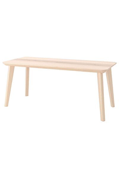 IKEA orta sehpa, dişbudak kaplama, 118x50 cm