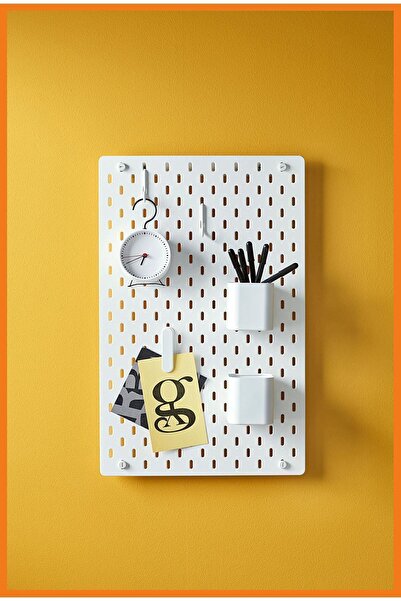 Alony Home Skadis Çok Amaçlı Pano 36 X 56 Cm Mdf Beyaz