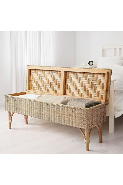 IKEA bank, rattan, 120 cm