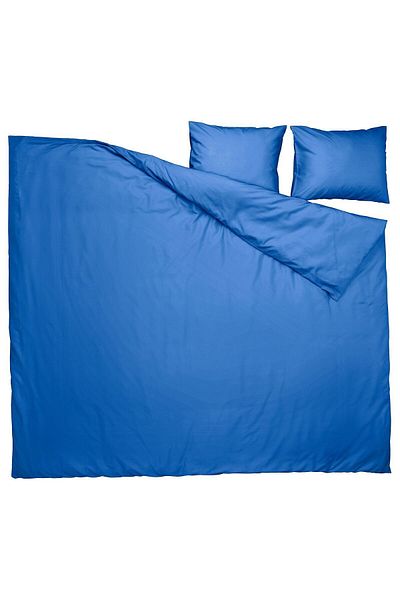 IKEA Комплект двоен плик за завивка с сив цвят - 240x220/50x60 см, копринено мек