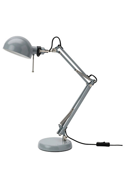 IKEA FORSÅ turkuaz 35 cm çalışma lambası