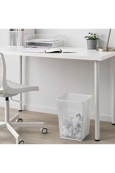 IKEA Κάδος καλαθιού απορριμμάτων Drönjöns 35 cm από λευκό ατσάλι