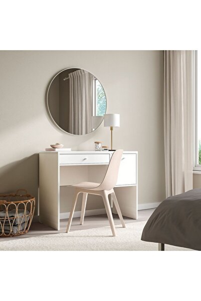 IKEA Makyaj Masası, Beyaz, Genişlik: 100 cm  Derinlik: 48 cm  Yükseklik: 78 cm