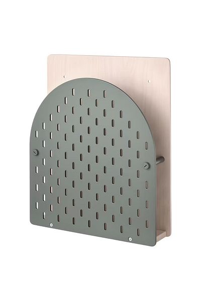 IKEA SKADİS VATTENKAR Panel 8x38x32 Cm Birch Green Solid Wood Multi-Purpose Shelf Wall Panel Wall Shelf