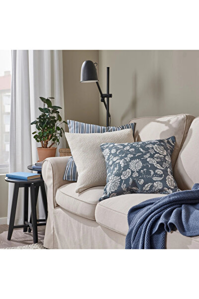IKEA IDALINNEA 50x50 cm Dark Grey-Blue Throw Pillow Cover