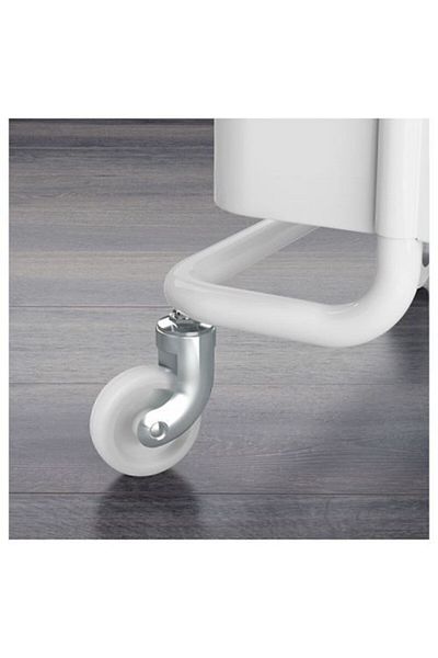 IKEA Ατσάλινο-λευκό καρότσι σερβιρίσματος 35x45x78 εκ. Οργανωτής μπάνιου-Μονάδα ραφιών με ρόδες