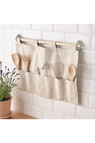 IKEA Natural Nereby Organizer - Με Κρεμαστά Διαμερίσματα, 60x45,5 cm