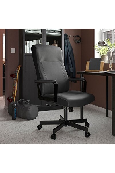 IKEA çalışma sandalyesi, murum siyah, tekerlekli