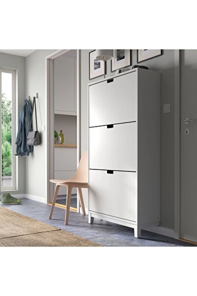 IKEA Ställ Beyaz 79x29x148 Cm Modern Ayakkabı Dolabı