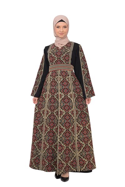 Zaytoon Rochie palestiniană pentru femei cu broderie Zaytin - M-3xl C 100028