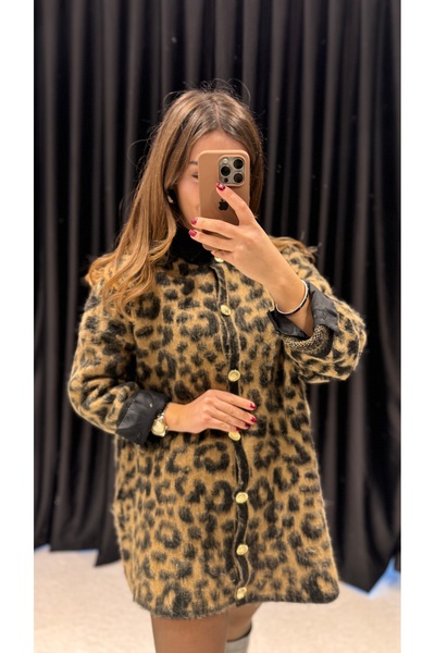butiktulayyalcintas Leopar Yumoş Hırka