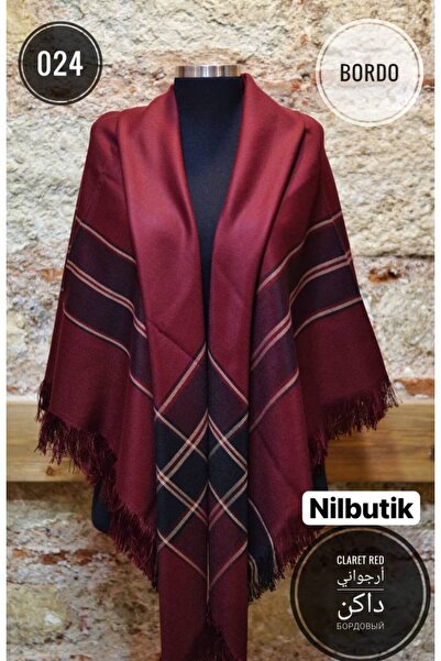 Nilbutik Şal de umăr cu model de culoare kaki - Love2373