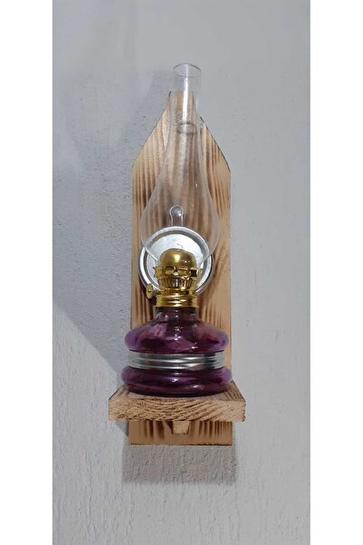 Alıç Gaz Lambası Ahşap Stantlı Aplik