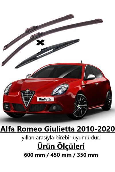 Rbw Alfa Romeo Giulietta 2010-2020 Ön ve Arka Muz Silecek Takımı