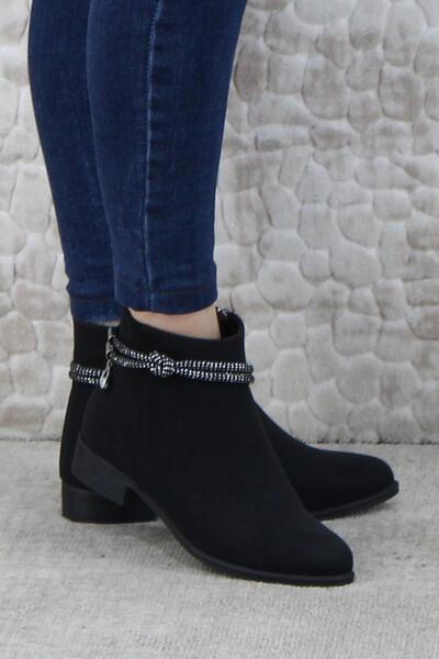 fort 4280 Зручна еластична застібка з каменем, тепла підкладка, жіночі черевики