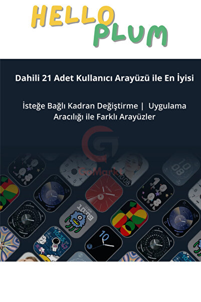 GoMarkt Hello Watch 5G Android Akıllı Saat Sim Kartlı Wifi Özellikli Kameralı 2.04" Ekranlı Akıllı Saat 49MM