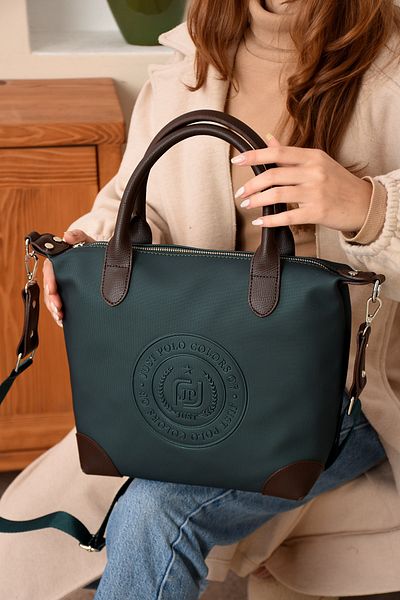 Bagzone Just Polo Justpolo Γυναικεία τσάντα ώμου μεγάλου μεγέθους με ρυθμιζόμενο μακρύ λουράκι