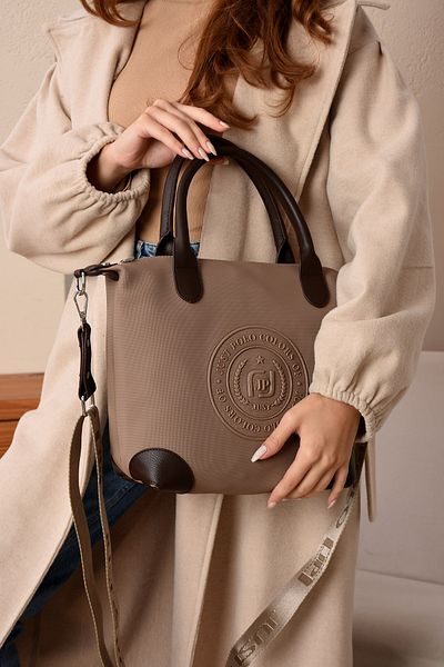 Bagzone Just Polo Justpolo Γυναικεία τσάντα ώμου μεγάλου μεγέθους με ρυθμιζόμενο μακρύ λουράκι