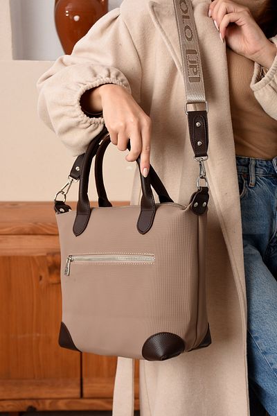 Bagzone Just Polo Justpolo Γυναικεία τσάντα ώμου μεγάλου μεγέθους με ρυθμιζόμενο μακρύ λουράκι