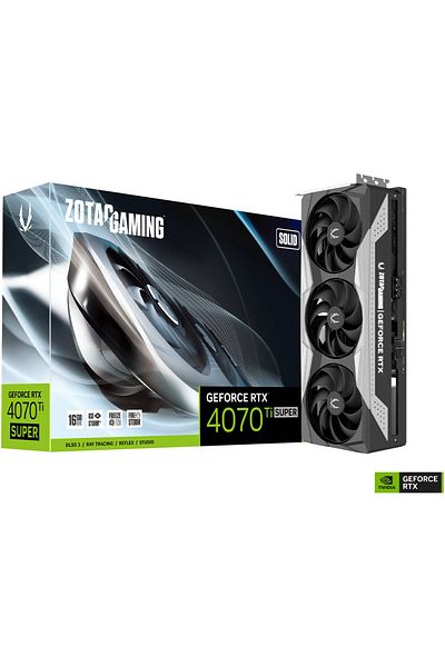 Zotac GAMING GeForce RTX 4070 Ti SUPER SOLID 16GB GDDR6X Graphics Card