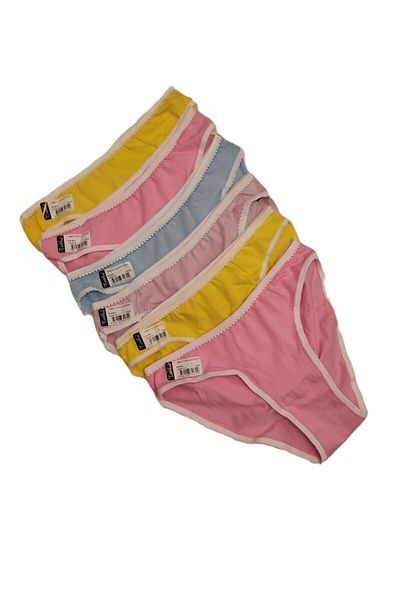 Tutku Set de 6 chiloți pentru femei din bumbac colorat