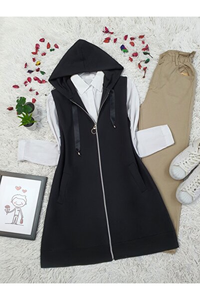 Modamorfo Hooded Combed Cotton Vest