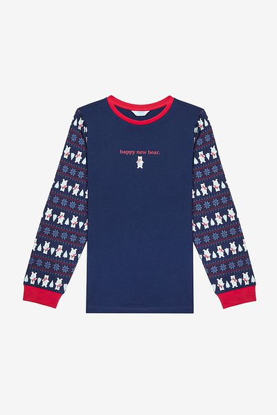 Penti Boy's New Bear Blue Pajama Set