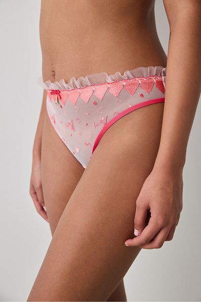 Penti Lotus Broderie Pink Slip Panties - Loves Paris Collection