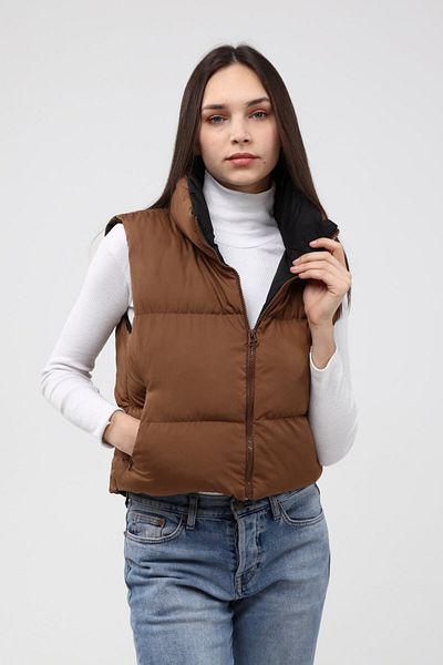 DYNAMO Kupferfarbene Pufferweste für Damen