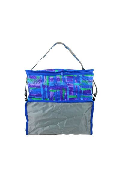 Muhtelif Bag Mavi Gri Çift Katlı Çanta 40*40*20