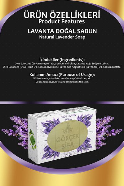Gökçek Şifa Natural Lavender Soap