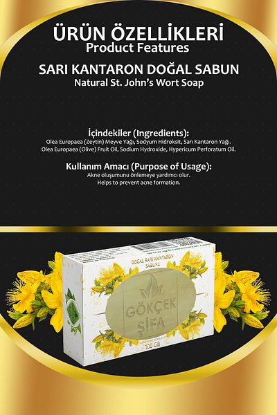 Gökçek Şifa St. John's Wort Natural Soap