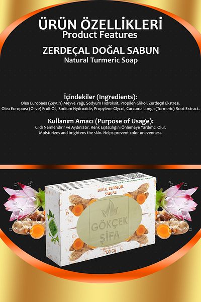 Gökçek Şifa Turmeric Natural Soap