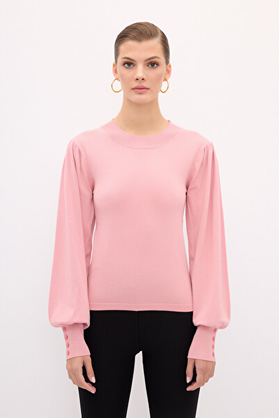 adL Karpuz Kollu Triko Kazak