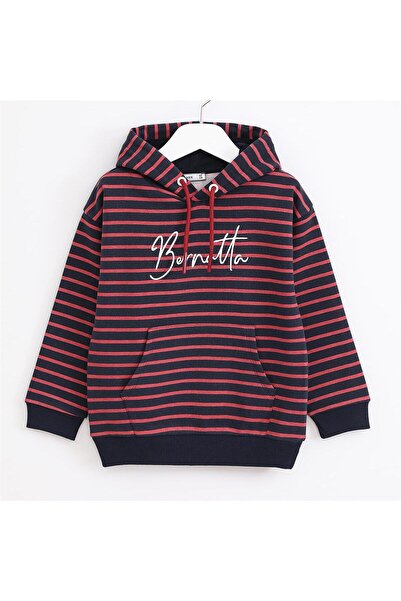 WANEX Μακρυμάνικο φούτερ με χοντρή κουκούλα για αγόρια - 16300 - Βουργουνδία ...