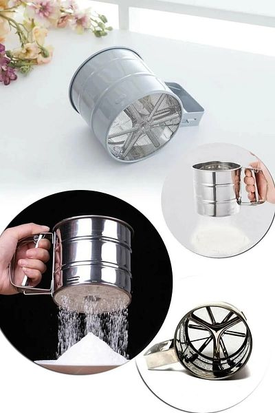 Leony Stainless Steel Flour And Sugar Sieve