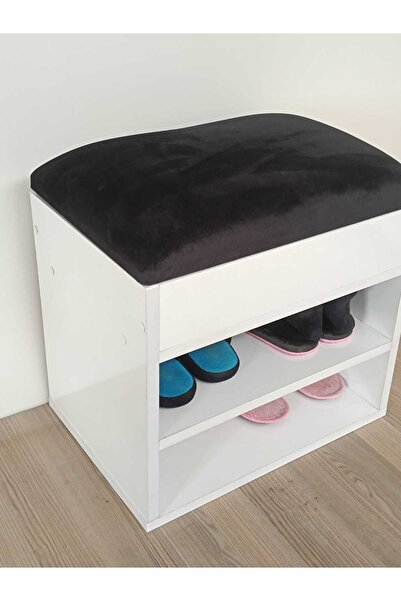 EKOÇ WOOD DESİNG Rengibiz Ayakkabılık Puflu Minderli Sandıklı