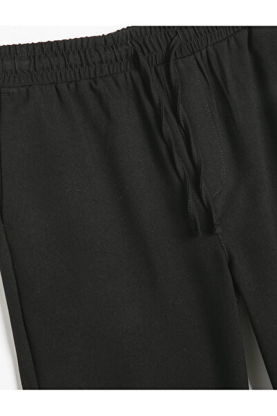 Koton Viscose Blended Waist Lace up Chino Pocket Detailed Sweatpants Trousers