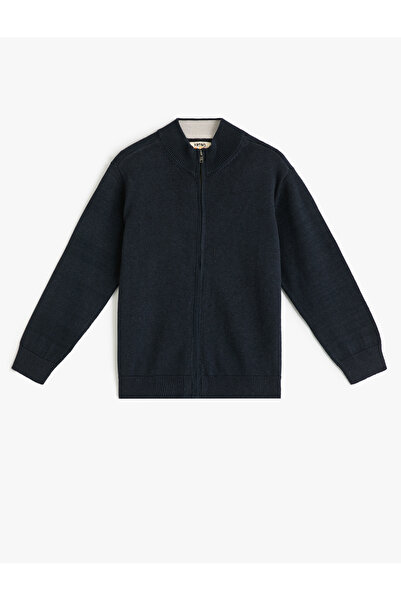 Koton Basic-Schuljacke mit Stehkragen und Reißverschluss