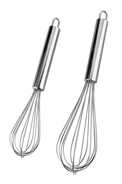 Leony 2 Pieces 18/10 Stainless Steel Luxury Beater Set 25 and 22 cm