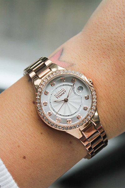 MICHAEL TOMMY Mt20273Lrb92 Women's Watch with Steel Band
