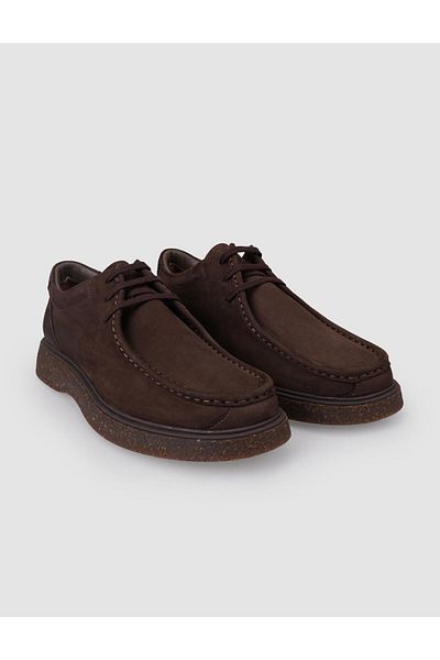 Cabani 100% Genuine Nubuck Leather Brown Men's Casual Shoes