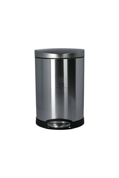 Simplehuman Step-On Semi Round Stainless Steel Trash Can 6 Liter
