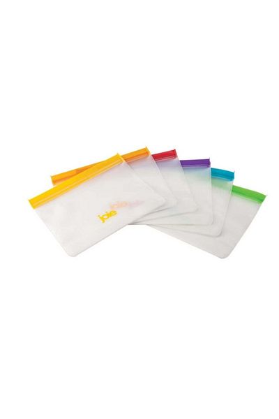 Joie 6-Piece Durable and Reusable Snack Bags 8.75 x 7 Inch