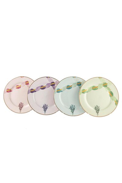 Mikasa Moor Lavander 4-Piece Cake Plate 21cm
