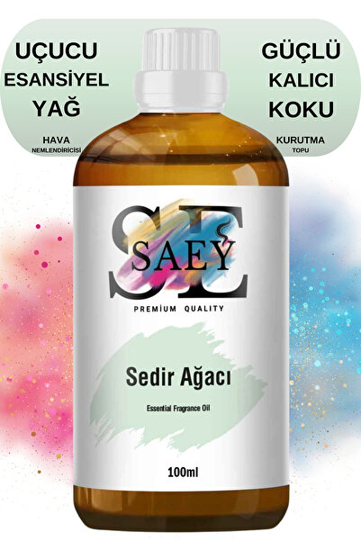 SAEY Sedir Ağacı Esansiyel Uçucu Koku Yağ Buhurdanlık Yağı Difüzör Esansı Hob...