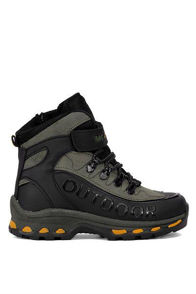 MC Jamper 2115 Filet Boy's Outdoor Boots Μαύρο - Χακί